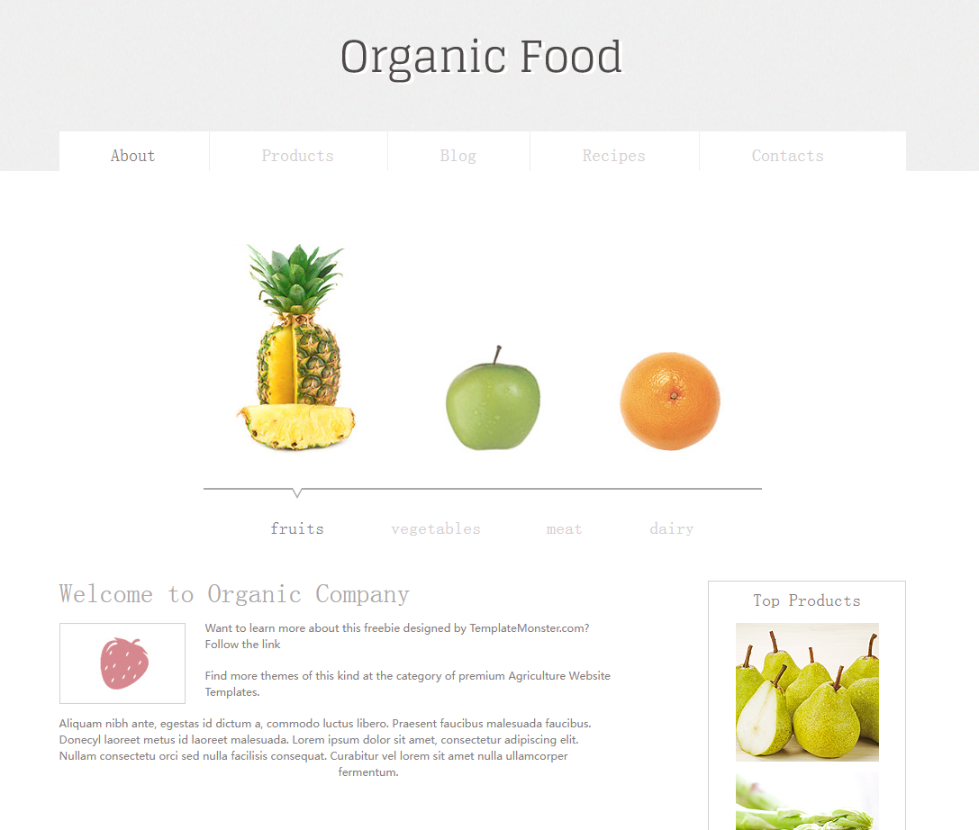 水果网站模板