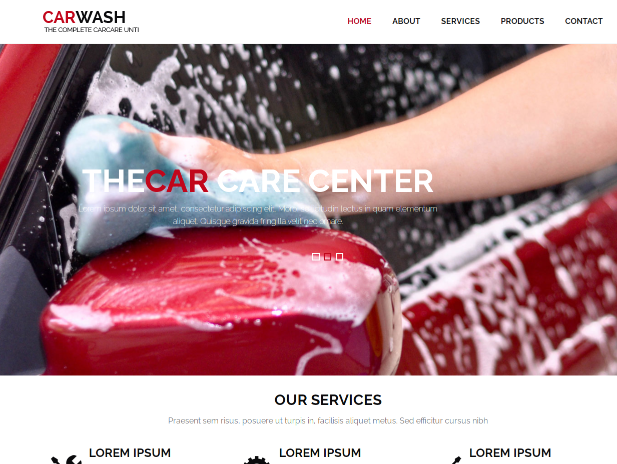 洗车公司网站模板